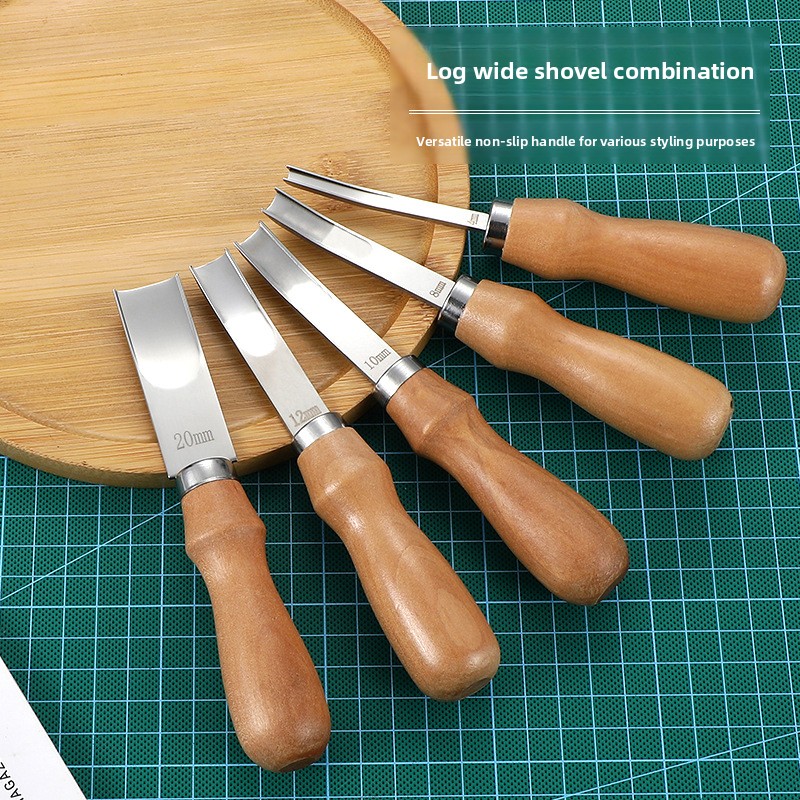Leatherwork Edge Beveler - 革漉きナイフ、革削り工具、エッジベベリング、薄化DIYレザークラフト、手作り革細工ツールセット