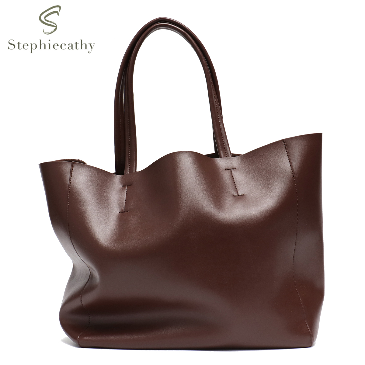 Leather Work Laptop Bag - 女性のための大容量のトートバッグ,カジュアル,日常,クラシックなデザイン,作業,大学,ショッピング,ラップトップ,女性のためのファッショナブル