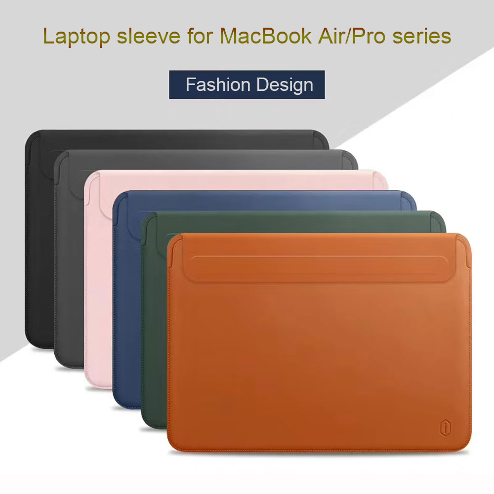 Leather Work Laptop Bag - WiWU ノートパソコンスリーブケース MacBook Air 13 M5