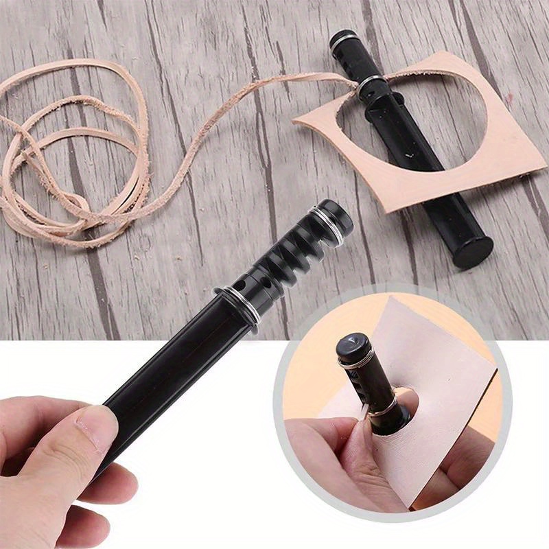 Leatherwork Roller - 1PC レザーレースメーカーレザークラフト切断 DIY スイベルレザーストリップハンドカッタークラフトツール 3 ブレード