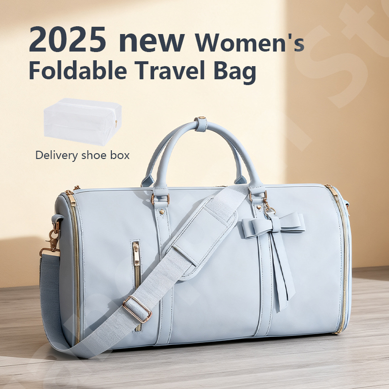 Leather Work Duffle Bag - 2025年新作 レディース 防水 週末旅行 通勤 大容量