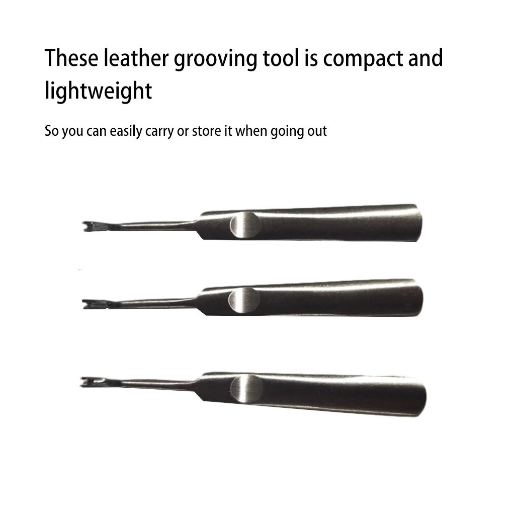3個入りレザーグルーバーキット U字型V字型溝切りエッジクリ - Leatherwork Edge Beveler のレビューと価格