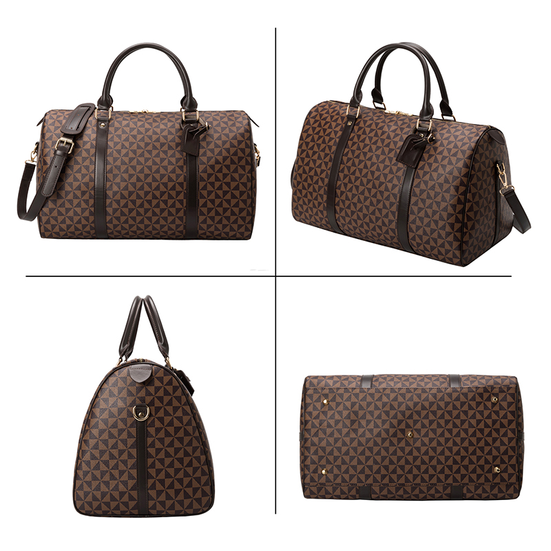 ヴィンテージ風大型トラベルダッフルトートバッグ 男女兼用 耐 - Leather Work Duffle Bag のレビューと価格