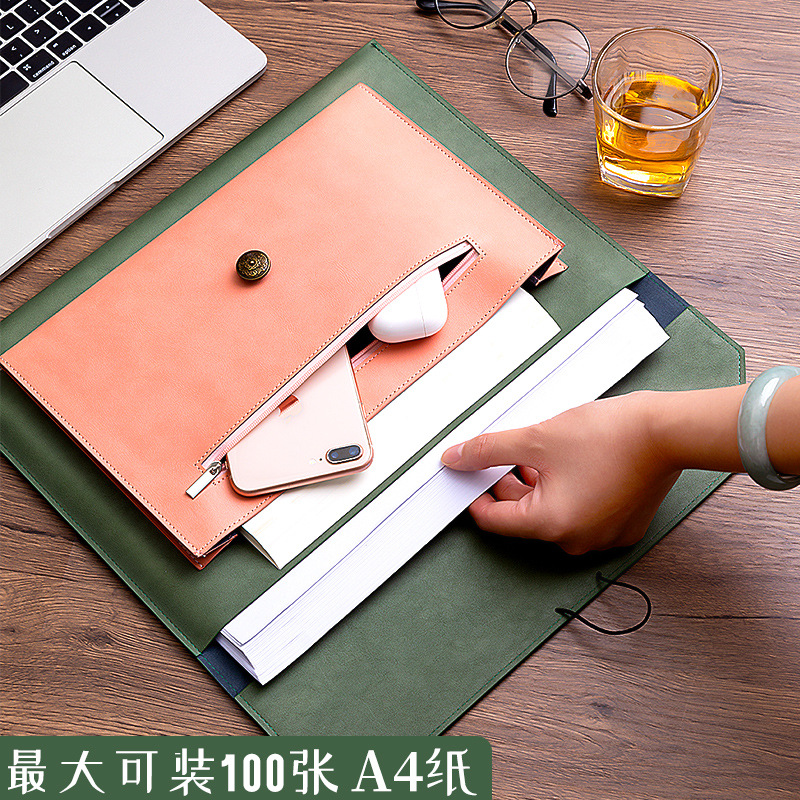 レザーファイルバッグ A4 紙ファイルバッグ フォルダーバッ - Leather Work Folder のレビューと価格