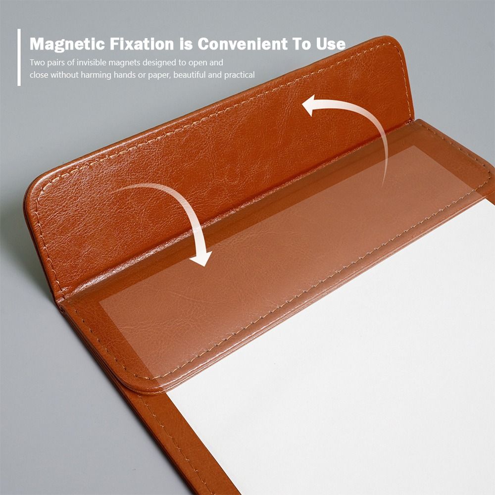 ポータブル PU レザーライティングクリップボード ペン挿入 - Leather Work Folder のレビューと価格