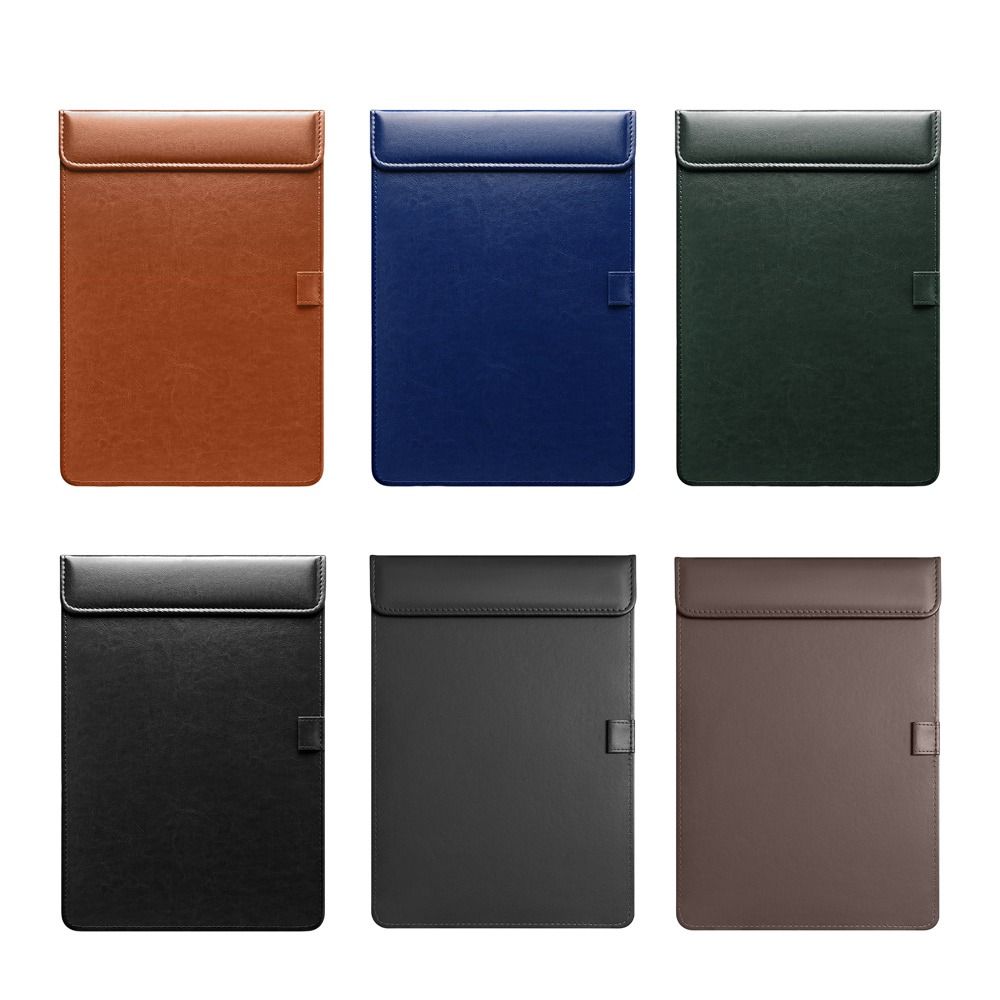 ポータブル PU レザーライティングクリップボード ペン挿入 - Leather Work Folder のレビューと価格