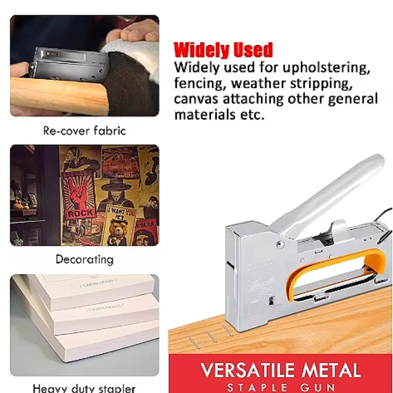 DIY クラフトマニュアルハンドステープルガンポータブルタッ - Upholstery Leather Work のレビューと価格
