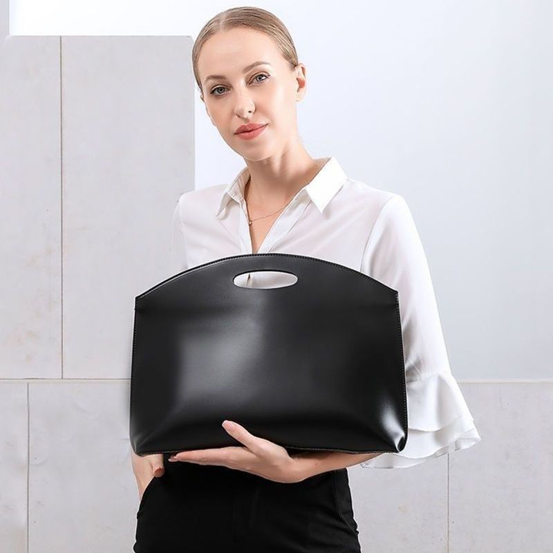 女性向けの新しいインスタグラム向けニッチデザイン、ファッショ - Leather Work Laptop Bag のレビューと価格