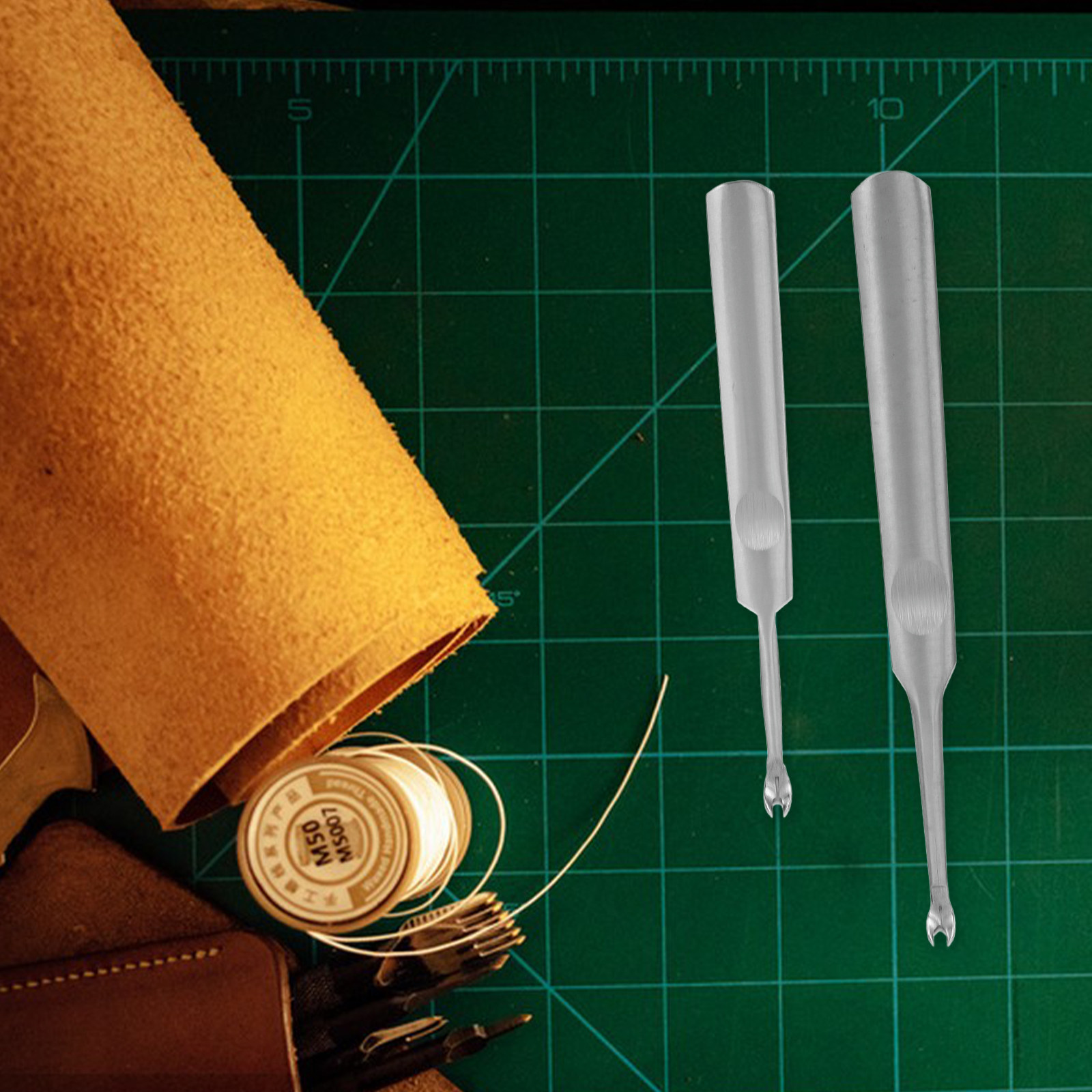 2 個グローバーステンレス鋼トリミンググローバーツール精密溝 - Leatherwork Edge Beveler のレビューと価格