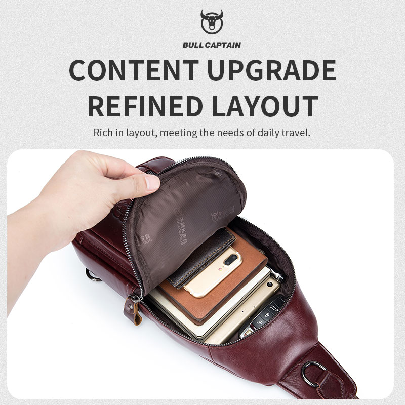 BULLCAPTAIN本革チェストバッグ大容量カジュアルサッ - Leather Work Laptop Bag のレビューと価格