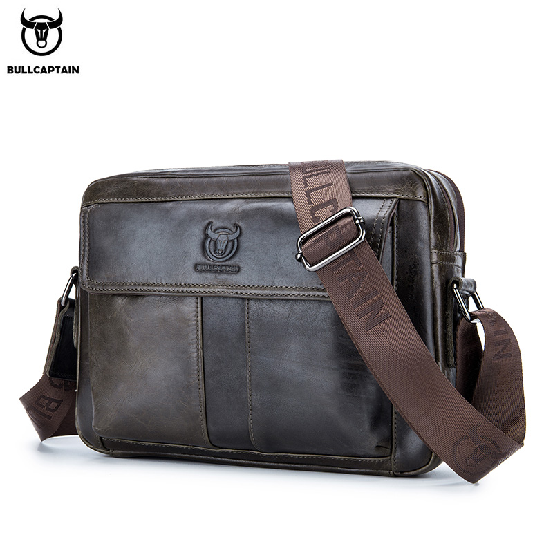 BULLCAPTAIN 本革メンズクロスボディバッグ大容量カ - Leather Work Laptop Bag のレビューと価格
