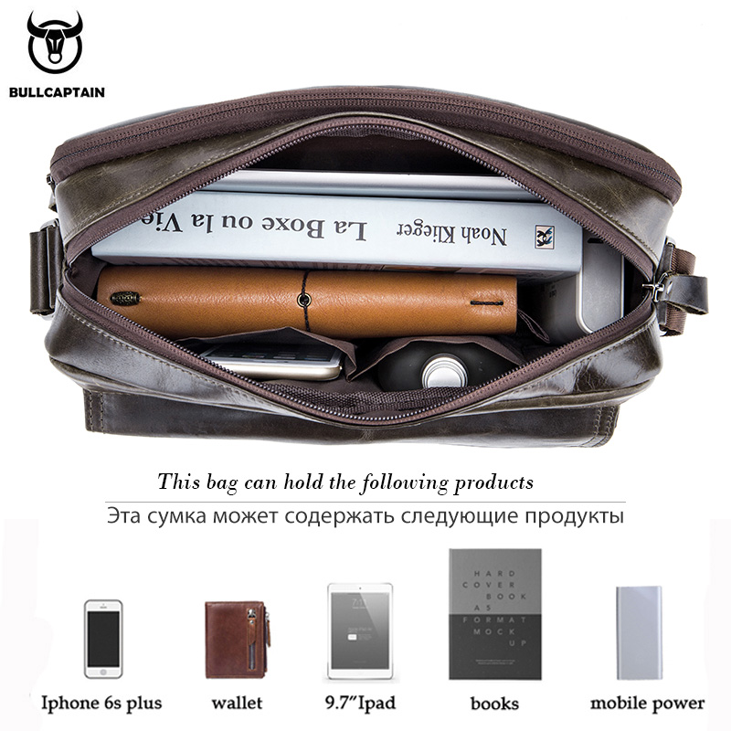 BULLCAPTAIN 本革メンズクロスボディバッグ大容量カ - Leather Work Laptop Bag のレビューと価格