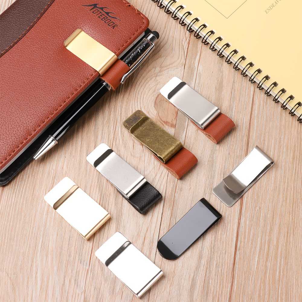 手作りの革真鍮ステンレス鋼ペンホルダージャーナルノートブック - Leather Work Folder のレビューと価格