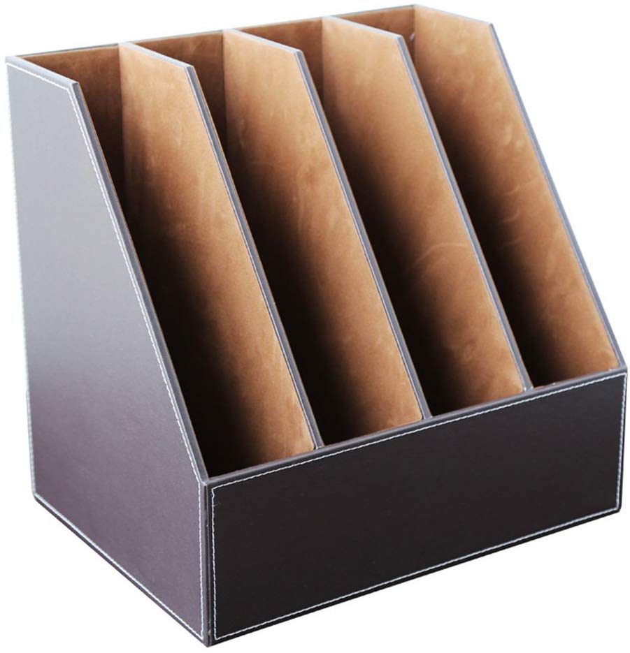 Xrhyy 2/3/4スロットシンプルな家庭用品レザー垂直デ - Leather Work Folder のレビューと価格