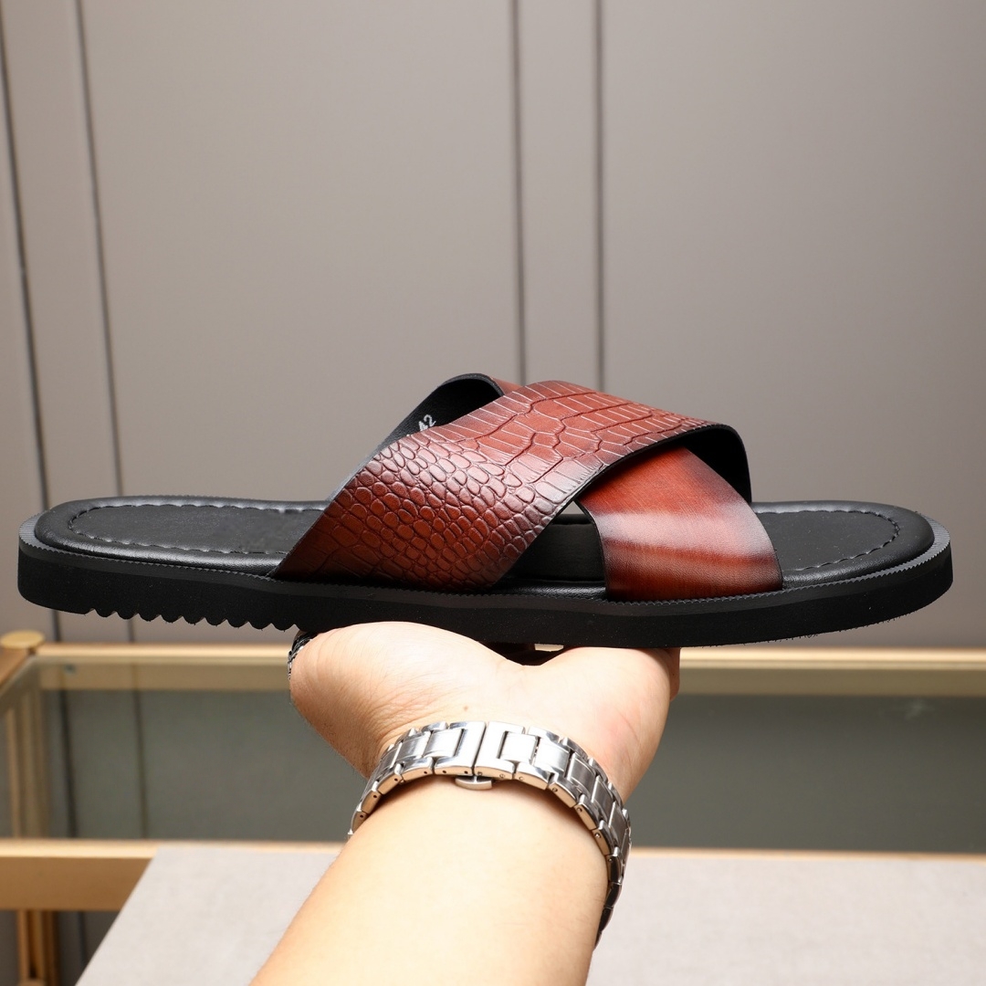 高級ブランドメンズシューズ手作りファッションサンダルホリデー - Leather Work Flats のレビューと価格
