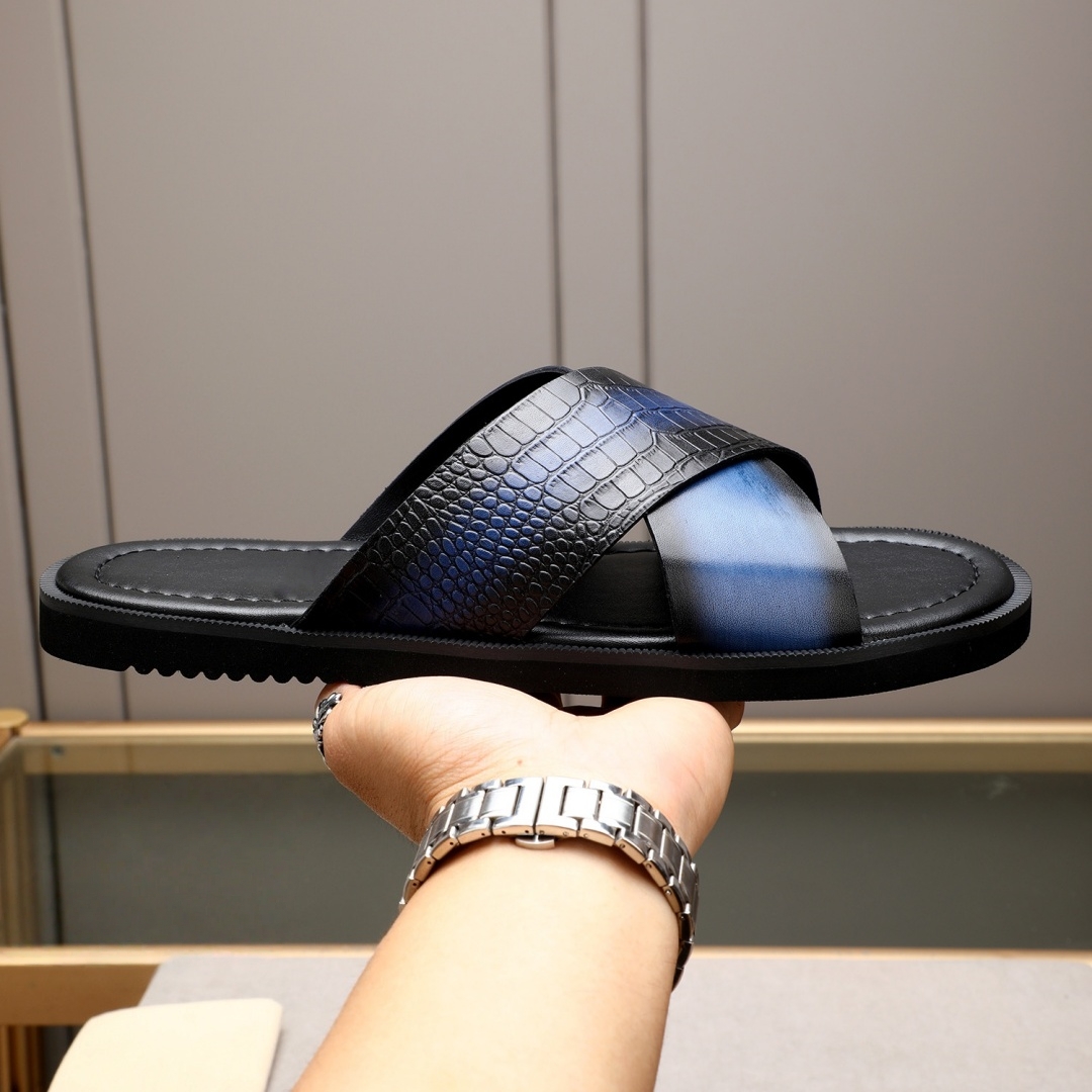 高級ブランドメンズシューズ手作りファッションサンダルホリデー - Leather Work Flats のレビューと価格