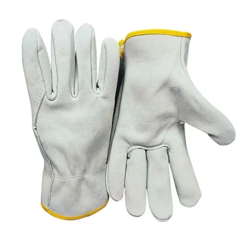 プロの溶接工用手袋、スプリットシープレザー耐熱、ショートカフ - Leatherwork Essentials のレビューと価格