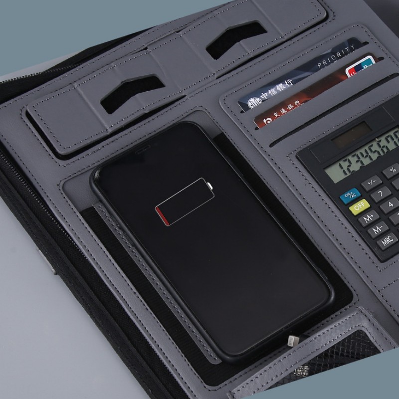 多機能 A4 会議フォルダービジネス文具フォルダー革契約ファ - Leather Work Folder のレビューと価格