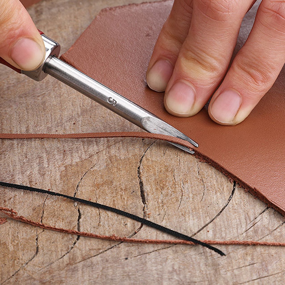 レザーエッジベベラースカイビング、ベベリングナイフ、木製ハン - Leatherwork Edge Beveler のレビューと価格