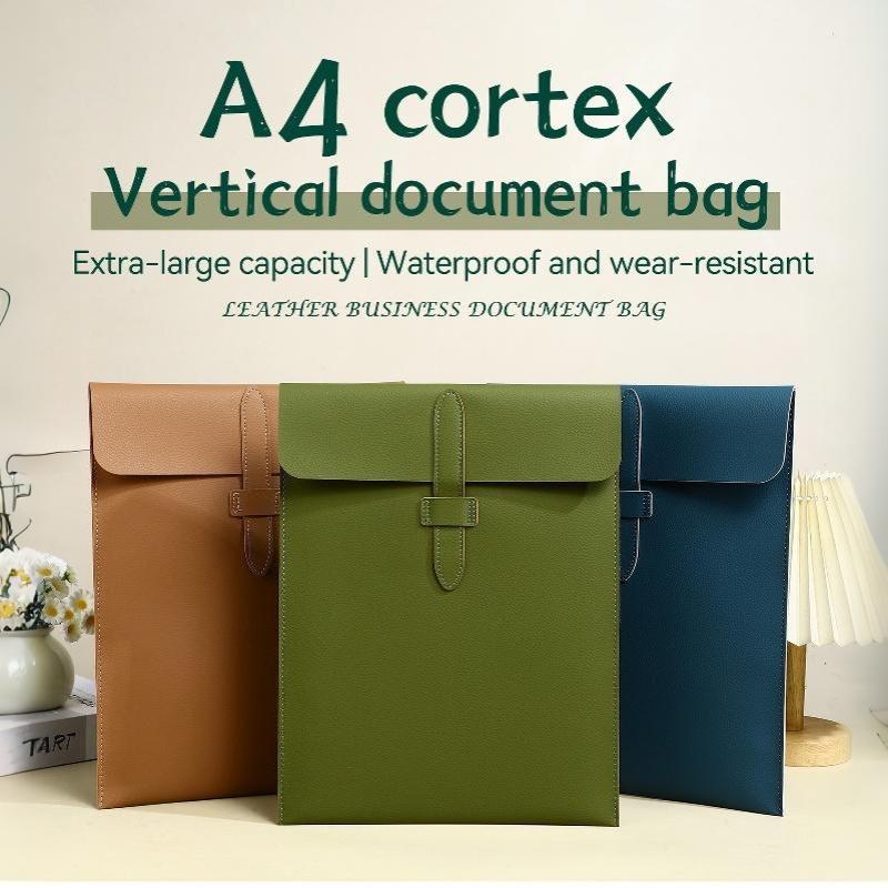 A4 傷つきにくい厚手の革製ドキュメントフォルダー 契約書収 - Leather Work Folder のレビューと価格