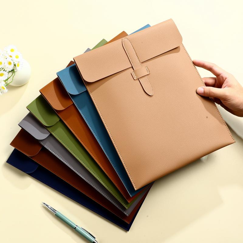 A4 傷つきにくい厚手の革製ドキュメントフォルダー 契約書収 - Leather Work Folder のレビューと価格