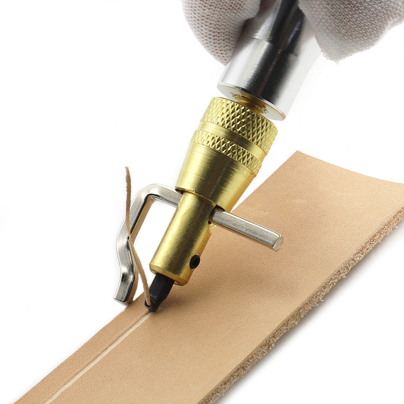1セットメタル製調整可能レザー縫製＆折り目加工エッジベベラー - Leatherwork Edge Beveler のレビューと価格