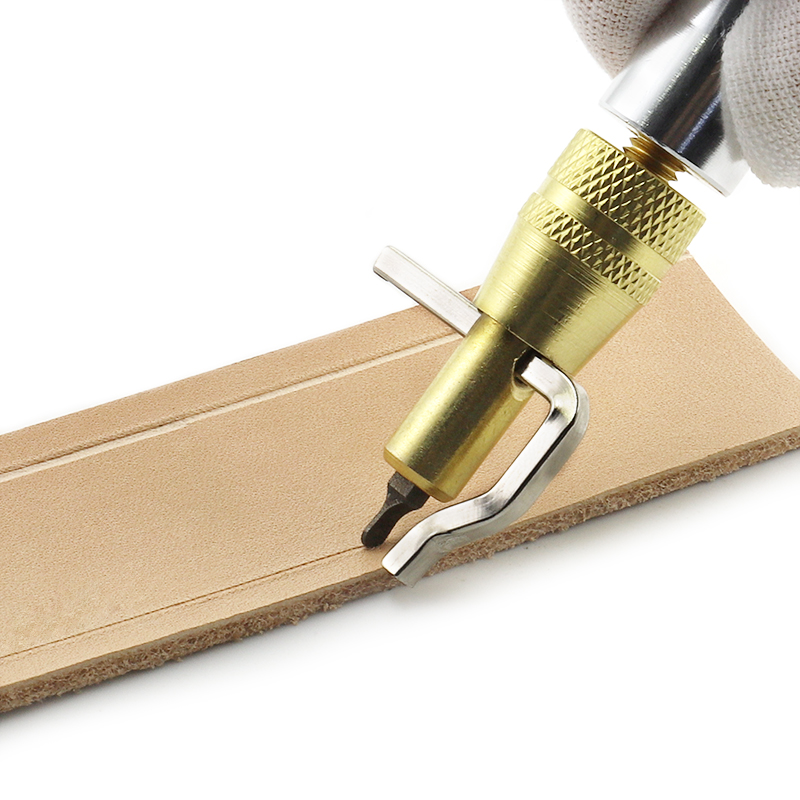 1セットメタル製調整可能レザー縫製＆折り目加工エッジベベラー - Leatherwork Edge Beveler のレビューと価格