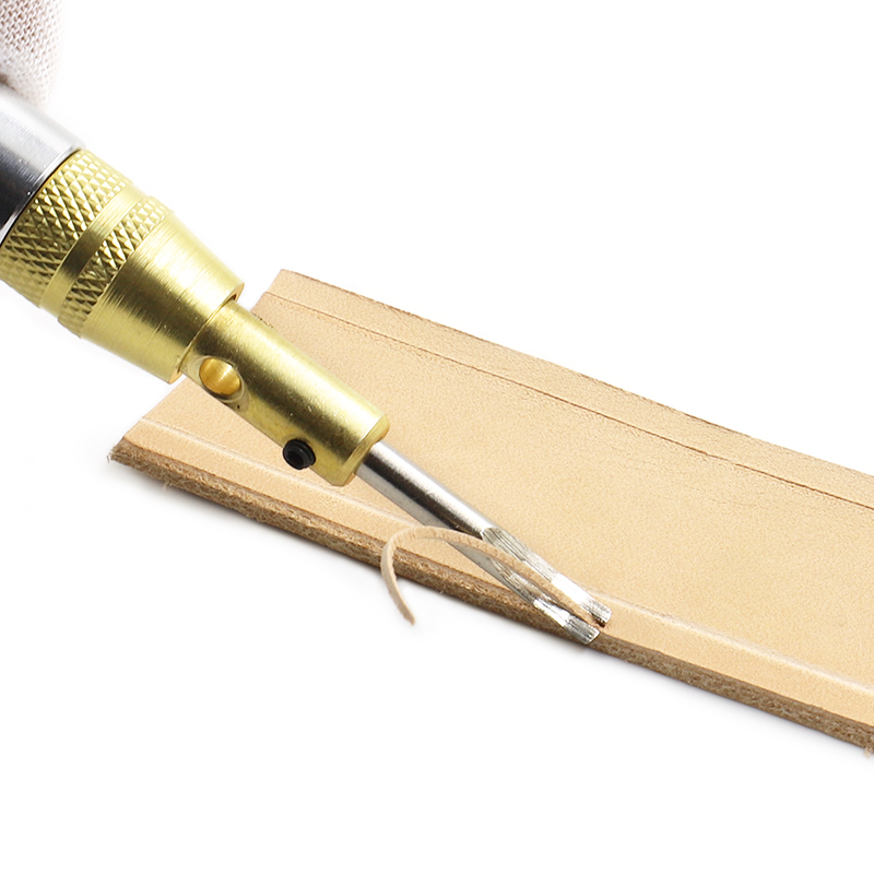 1セットメタル製調整可能レザー縫製＆折り目加工エッジベベラー - Leatherwork Edge Beveler のレビューと価格