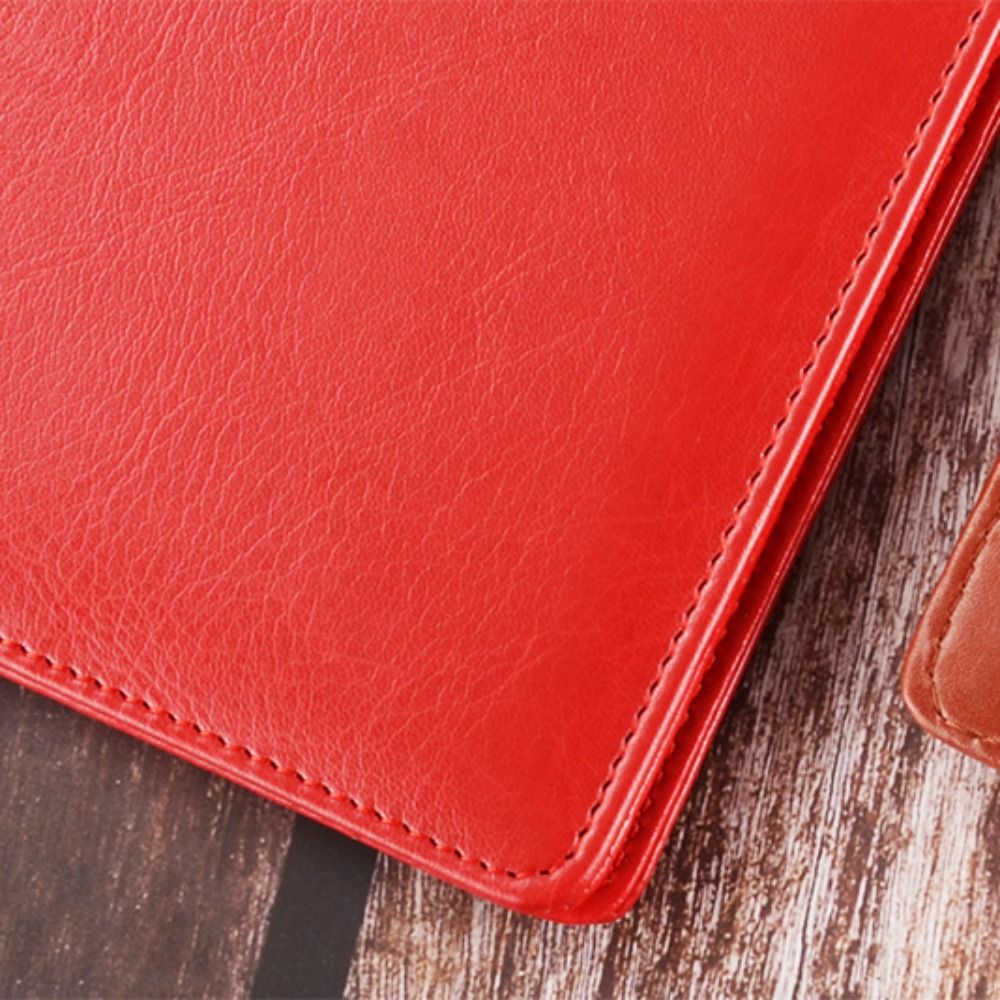 PUレザーA5ファイルフォルダ、カードスロット付き、伸縮性ペ - Leather Work Folder のレビューと価格