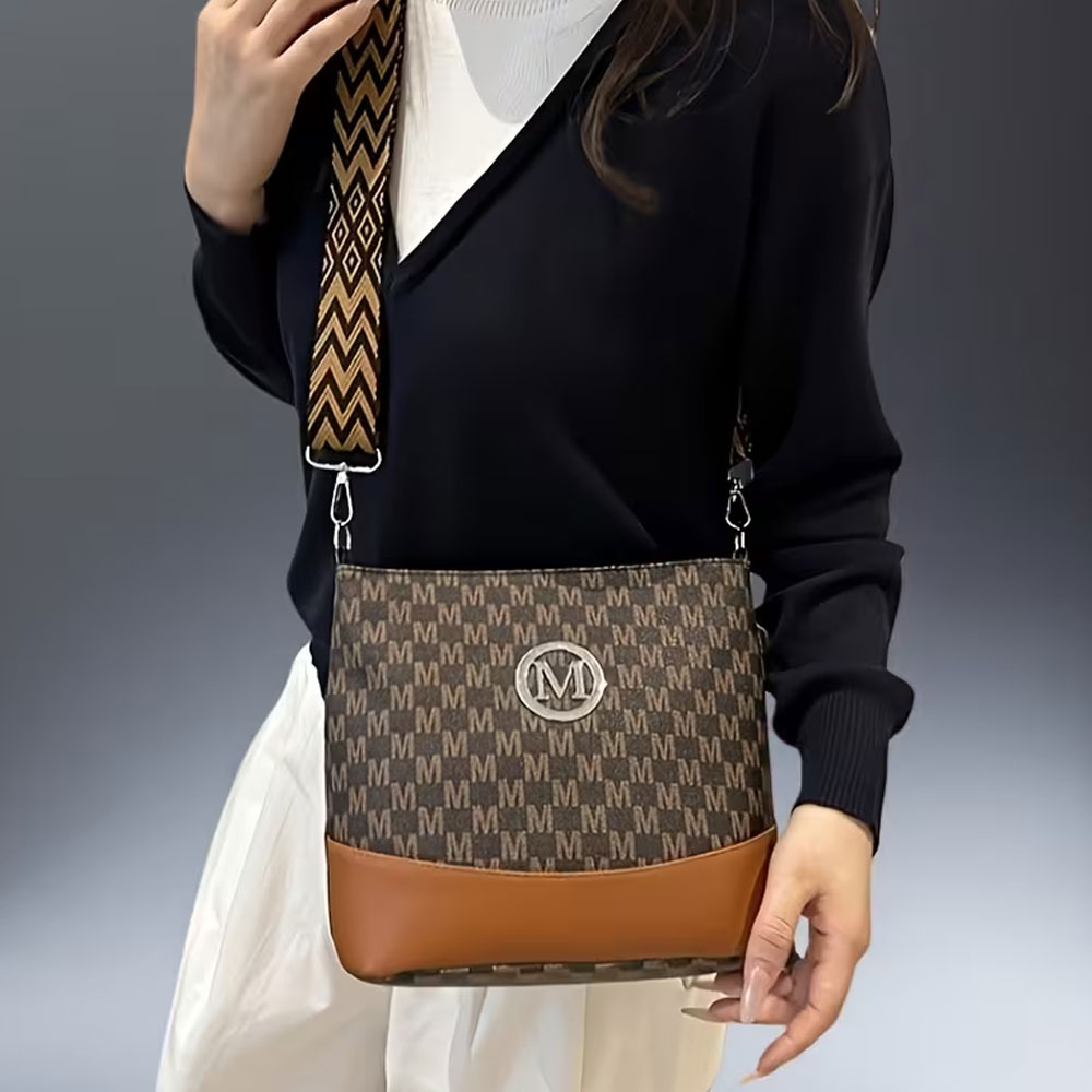 レディース クロスボディ トートバッグ マルチレイヤー バケ - Leatherwork Essentials のレビューと価格