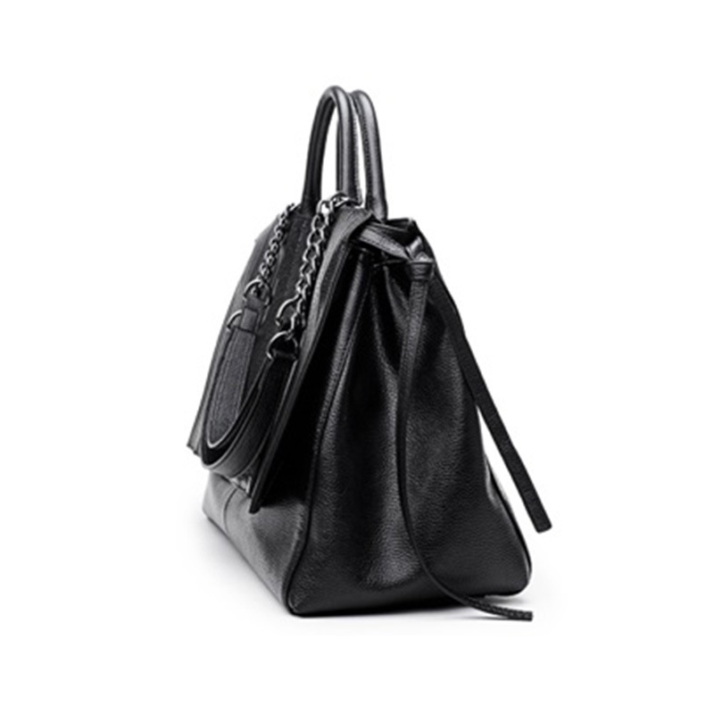 ジッパー付きエレガントなトートバッグ、女性用トレンディなハン - Leather Work Laptop Bag のレビューと価格