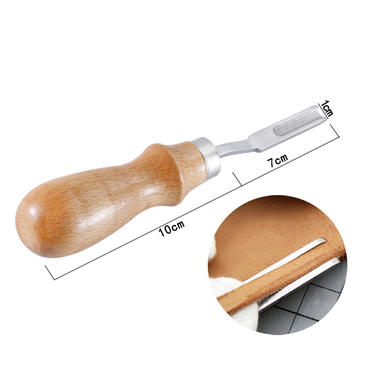革の切断と切断のためのスキビングツール,革細工,木製のハンド - Leatherwork Edge Beveler のレビューと価格