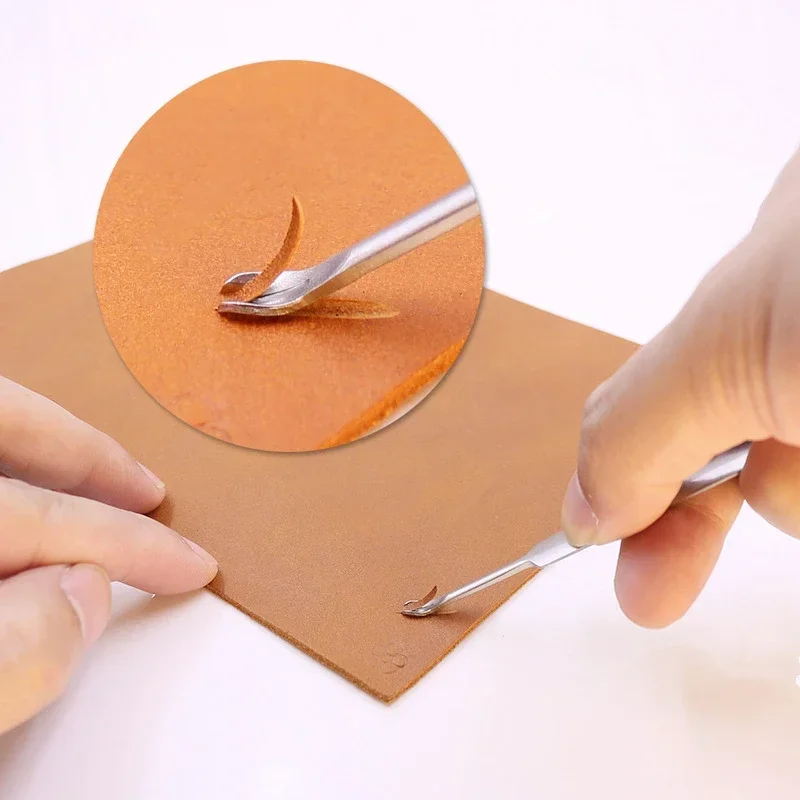 グルーバーパンチングツール U字型革縫製スキビングツールキッ - Leatherwork Edge Beveler のレビューと価格
