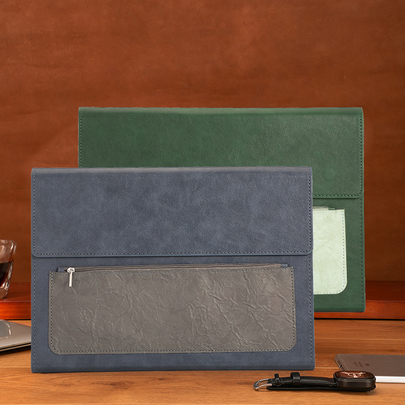 1 個レザー A4 ドキュメントバッグ肥厚ファイルフォルダー - Leather Work Folder のレビューと価格