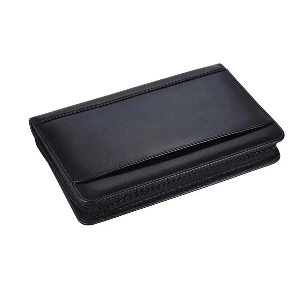 ポータブル A5 ビジネスポートフォリオ PU レザー多機能 - Leather Work Folder のレビューと価格