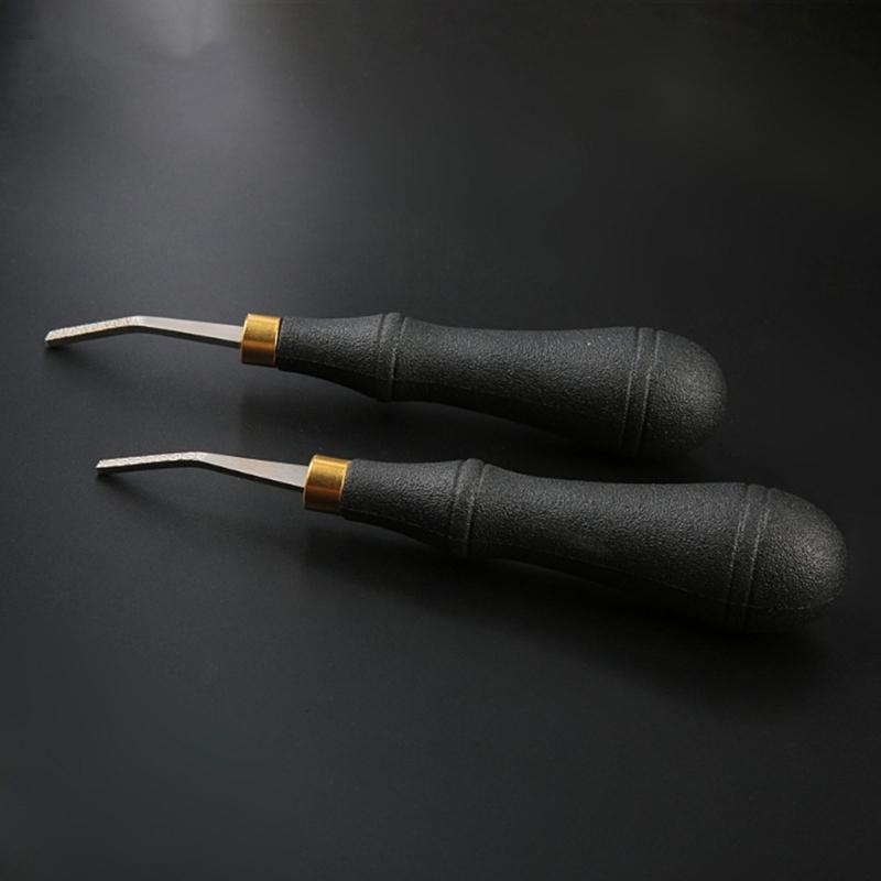 レザーエッジのベベルラーツールステンレス鋼ヘッドレザーツール - Leatherwork Edge Beveler のレビューと価格