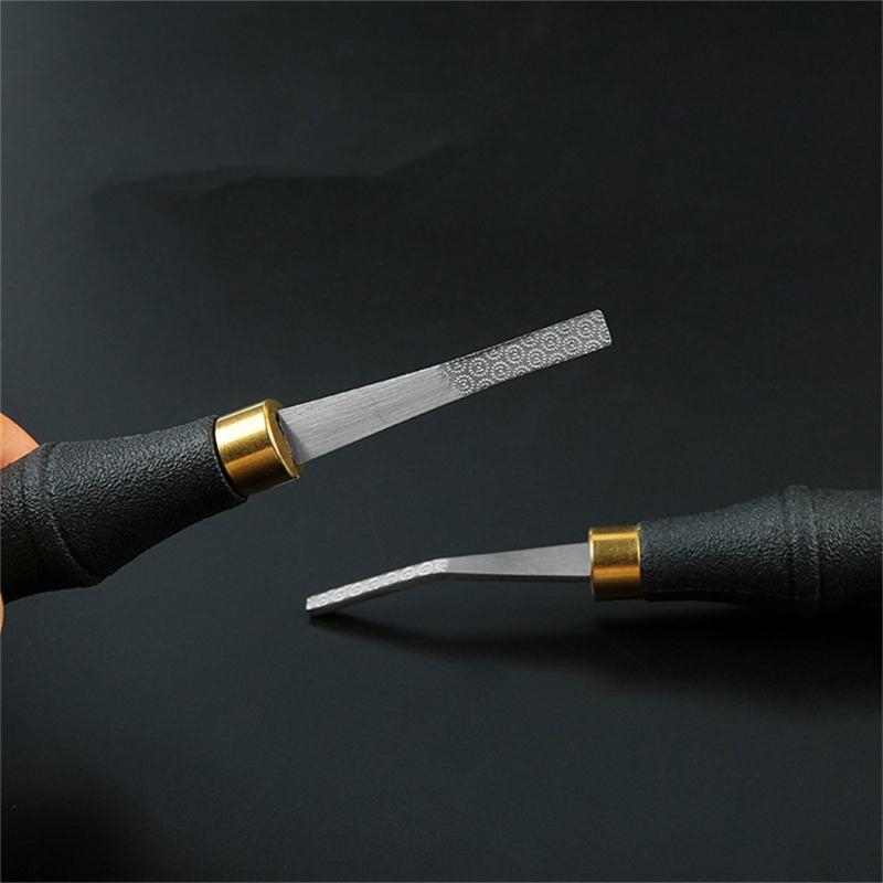 レザーエッジのベベルラーツールステンレス鋼ヘッドレザーツール - Leatherwork Edge Beveler のレビューと価格