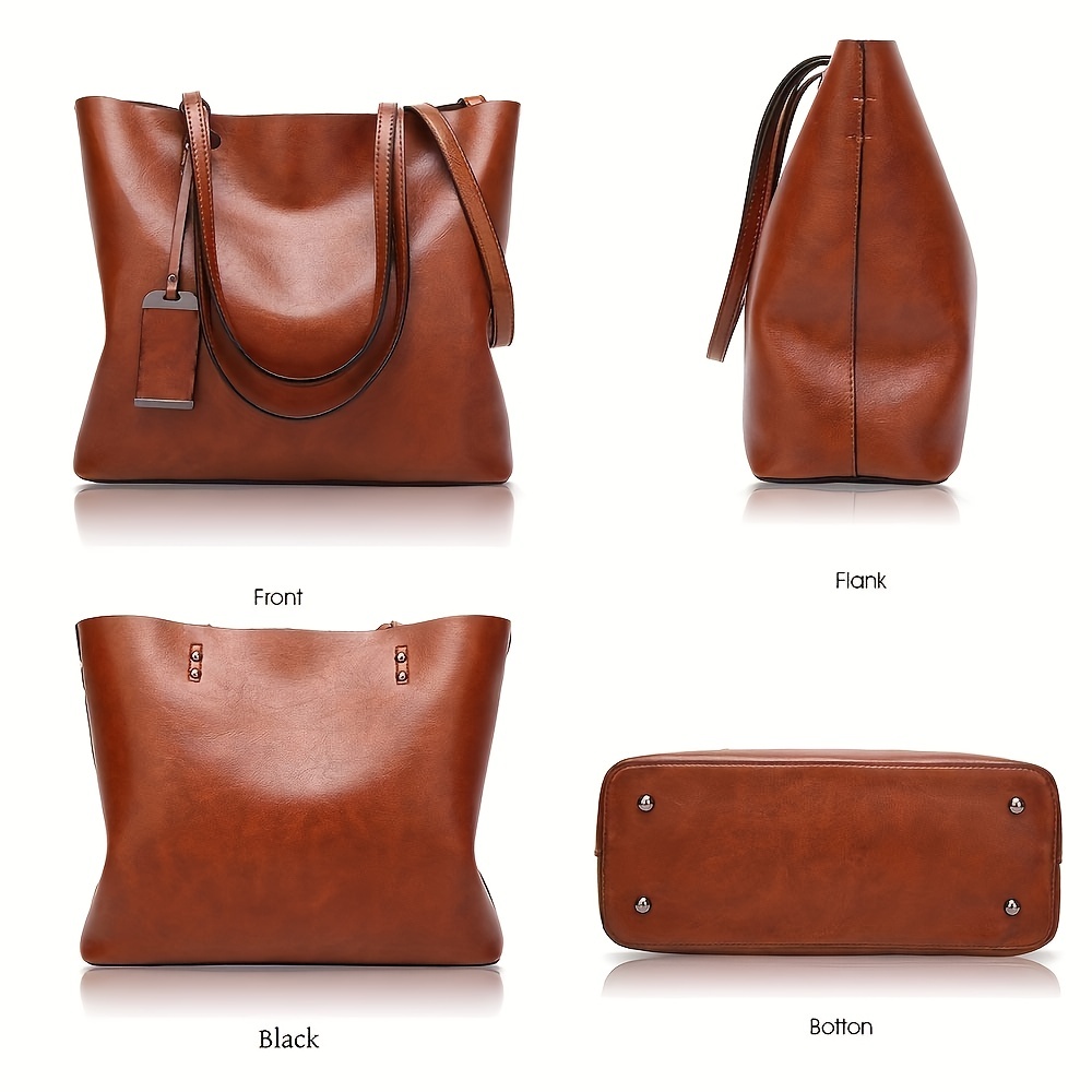 女性のためのクラシックなレトロな革のハンドバッグ,ファッショ - Leather Work Laptop Bag のレビューと価格