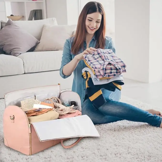2025年新作 レディース 防水 週末旅行 通勤 大容量 フ - Leather Work Duffle Bag のレビューと価格